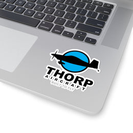 Thorp Aircraft Kiss-Cut Stickers - Built to Fly | Multiple Sizes to Choose From