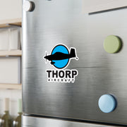 The Thorp Aircraft Logo on a Kiss Cut Vinyl sticker