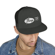 Thorp T-18 Vintage Logo Embroidered on a 5 Panel Trucker Cap
