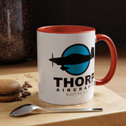 Thorp Aircraft Logo Accent Coffee Mug (11, 15oz)
