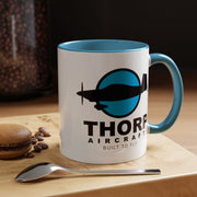 Thorp Aircraft Logo Accent Coffee Mug (11, 15oz)