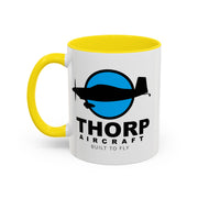 Thorp Aircraft Logo Accent Coffee Mug (11, 15oz)