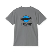 Thorp Aircraft Logo with Flying Thorp Graphic Pocket T-Shirt