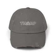 Distressed look bill Cap with Thorp Graphic - Casual Vintage Hat for Everyday Wear