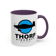 Thorp Aircraft Logo Accent Coffee Mug (11, 15oz)