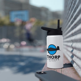 Thorp Aircraft Logo Design Stainless Steel Water Bottle