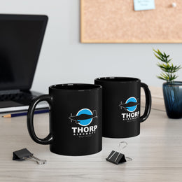 Thorp Aircraft Logo Black Mug (11oz, 15oz)