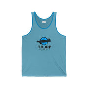 Pilot's Unisex Jersey Tank - Thorp Aircraft Logo