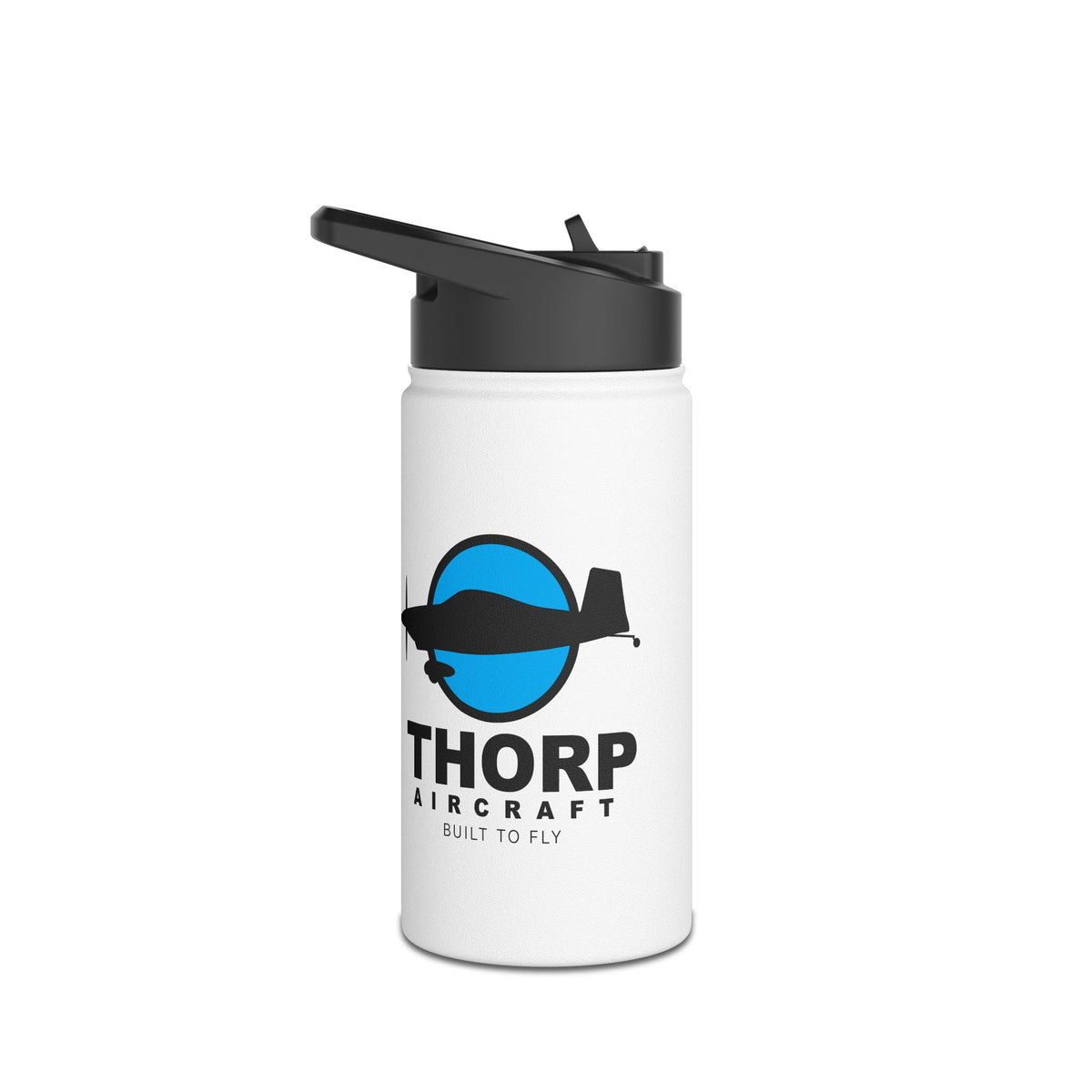 Thorp Aircraft Logo Design Stainless Steel Water Bottle