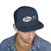 Thorp T-18 Vintage Logo Embroidered on a 5 Panel Trucker Cap