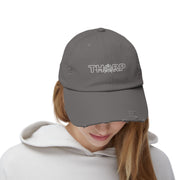 Distressed look bill Cap with Thorp Graphic - Casual Vintage Hat for Everyday Wear