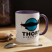 Thorp Aircraft Logo Accent Coffee Mug (11, 15oz)