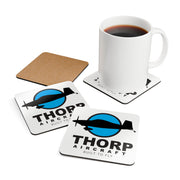 Thorp Aircraft Logo Corkwood Coaster Set