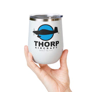 Thorp Aircraft Logo Wine Tumbler - 12oz Insulated Drinkware