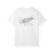 Thorp T-18 Tiger front and Thorp wireframe back Garment-Dyed T-Shirt |