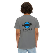 Thorp Aircraft Logo with Flying Thorp Graphic Pocket T-Shirt
