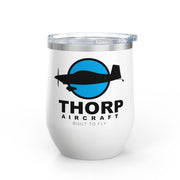 Thorp Aircraft Logo Wine Tumbler - 12oz Insulated Drinkware