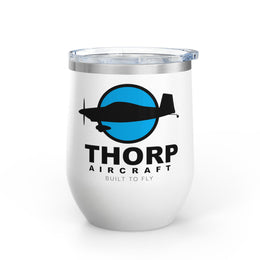 Thorp Aircraft Logo Wine Tumbler - 12oz Insulated Drinkware