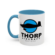 Thorp Aircraft Logo Accent Coffee Mug (11, 15oz)