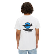 Thorp Aircraft Logo with Flying Thorp Graphic Pocket T-Shirt