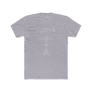 Thorp Wireframe front with a Thorp Aircraft Logo back Cotton Crew Tee