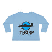 Future Pilot Toddler Long Sleeve Tee - Cute Aviation Graphic Shirt