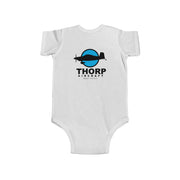 Future Pilot Infant Bodysuit with a Thorp Aircraft Logo - Cute Baby Flight Theme Outfit