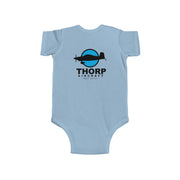 Future Pilot Infant Bodysuit with a Thorp Aircraft Logo - Cute Baby Flight Theme Outfit