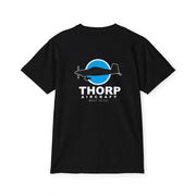 Thorp Aircraft Logo with Flying Thorp Graphic Pocket T-Shirt