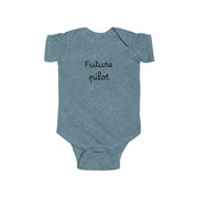 Future Pilot Infant Bodysuit with a Thorp Aircraft Logo - Cute Baby Flight Theme Outfit