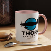 Thorp Aircraft Logo Accent Coffee Mug (11, 15oz)