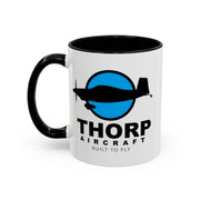 Thorp Aircraft Logo Accent Coffee Mug (11, 15oz)