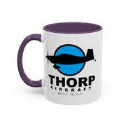 Thorp Aircraft Logo Accent Coffee Mug (11, 15oz)
