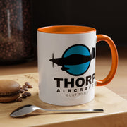 Thorp Aircraft Logo Accent Coffee Mug (11, 15oz)