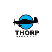 The Thorp Aircraft Logo on a Kiss Cut Vinyl sticker