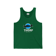 Pilot's Unisex Jersey Tank - Thorp Aircraft Logo