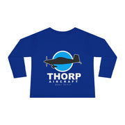 Future Pilot Toddler Long Sleeve Tee - Cute Aviation Graphic Shirt