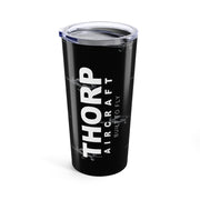 Thorp Aircraft Built to Fly Tumbler 20oz Black - Flying Thorp Aircraft Pattern