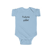 Future Pilot Infant Bodysuit with a Thorp Aircraft Logo - Cute Baby Flight Theme Outfit