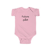 Future Pilot Infant Bodysuit with a Thorp Aircraft Logo - Cute Baby Flight Theme Outfit