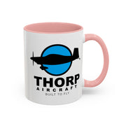 Thorp Aircraft Logo Accent Coffee Mug (11, 15oz)