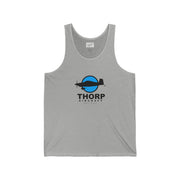 Pilot's Unisex Jersey Tank - Thorp Aircraft Logo