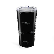 Thorp Aircraft Built to Fly Tumbler 20oz Black - Flying Thorp Aircraft Pattern