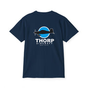 Thorp Aircraft Logo with Flying Thorp Graphic Pocket T-Shirt
