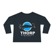 Future Pilot Toddler Long Sleeve Tee - Cute Aviation Graphic Shirt
