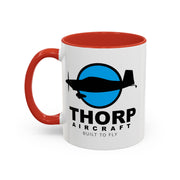 Thorp Aircraft Logo Accent Coffee Mug (11, 15oz)