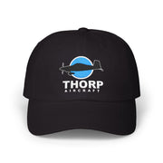 Thorp Aircraft Logo Cap with Dark Colors and Adjustable Sizing