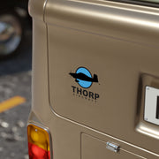 Thorp Aircraft Logo on Transparent Outdoor Stickers
