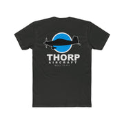 Thorp Wireframe front with a Thorp Aircraft Logo back Cotton Crew Tee