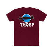Thorp Wireframe front with a Thorp Aircraft Logo back Cotton Crew Tee